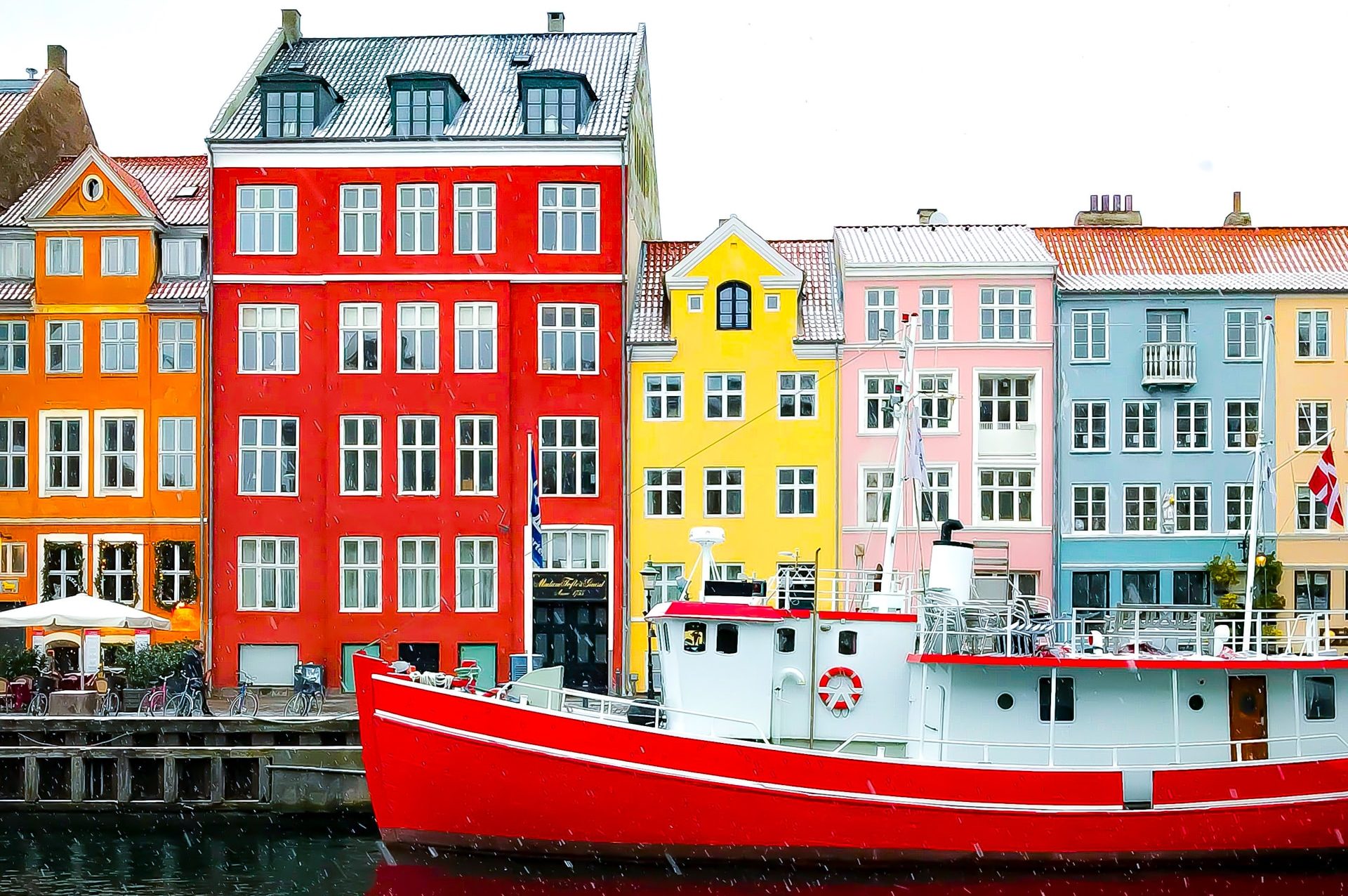 Picturesque scenery in Copenhagen