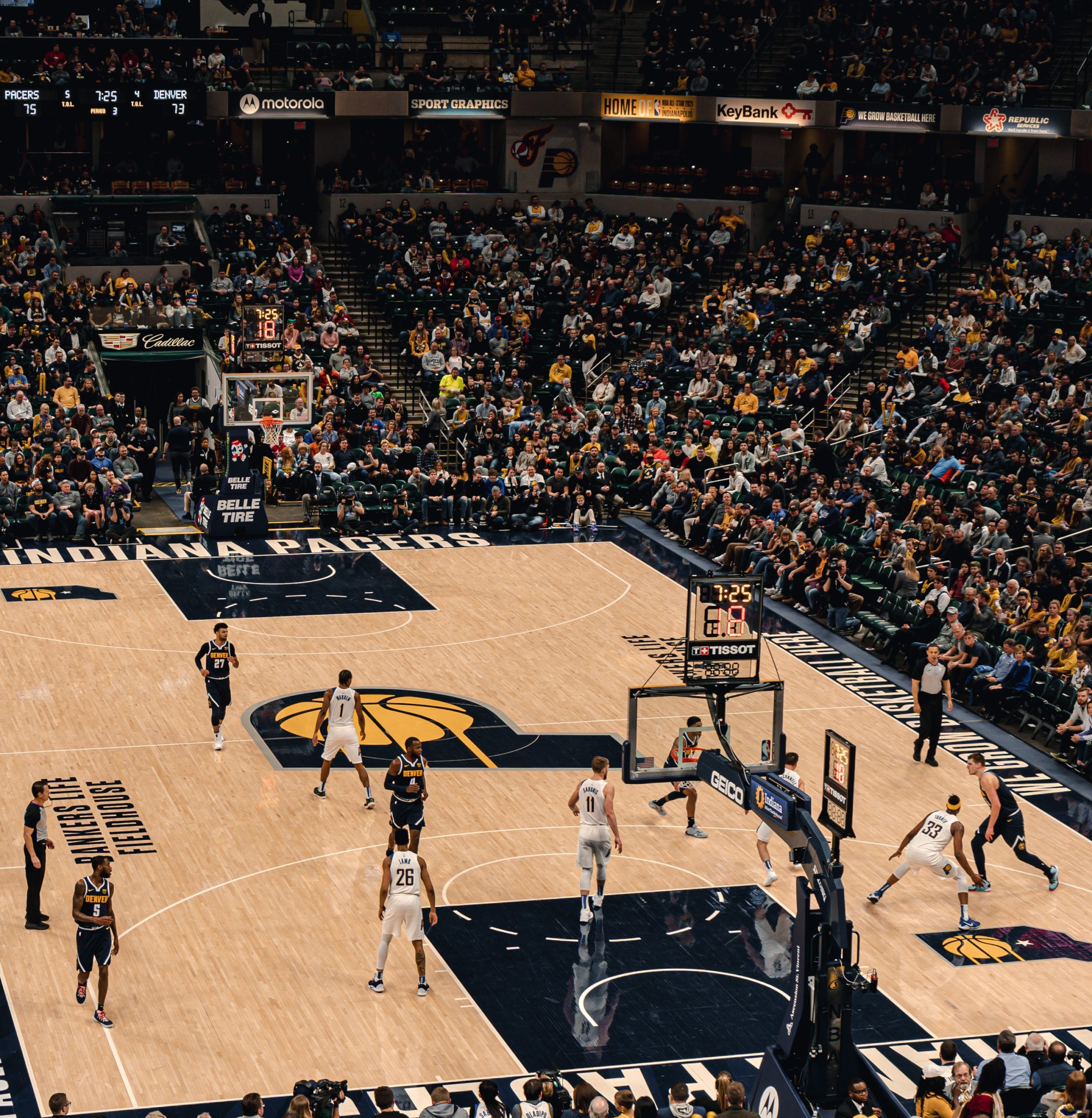 Bankers Life Fieldhouse. One of the top basektball spots in Indiana.