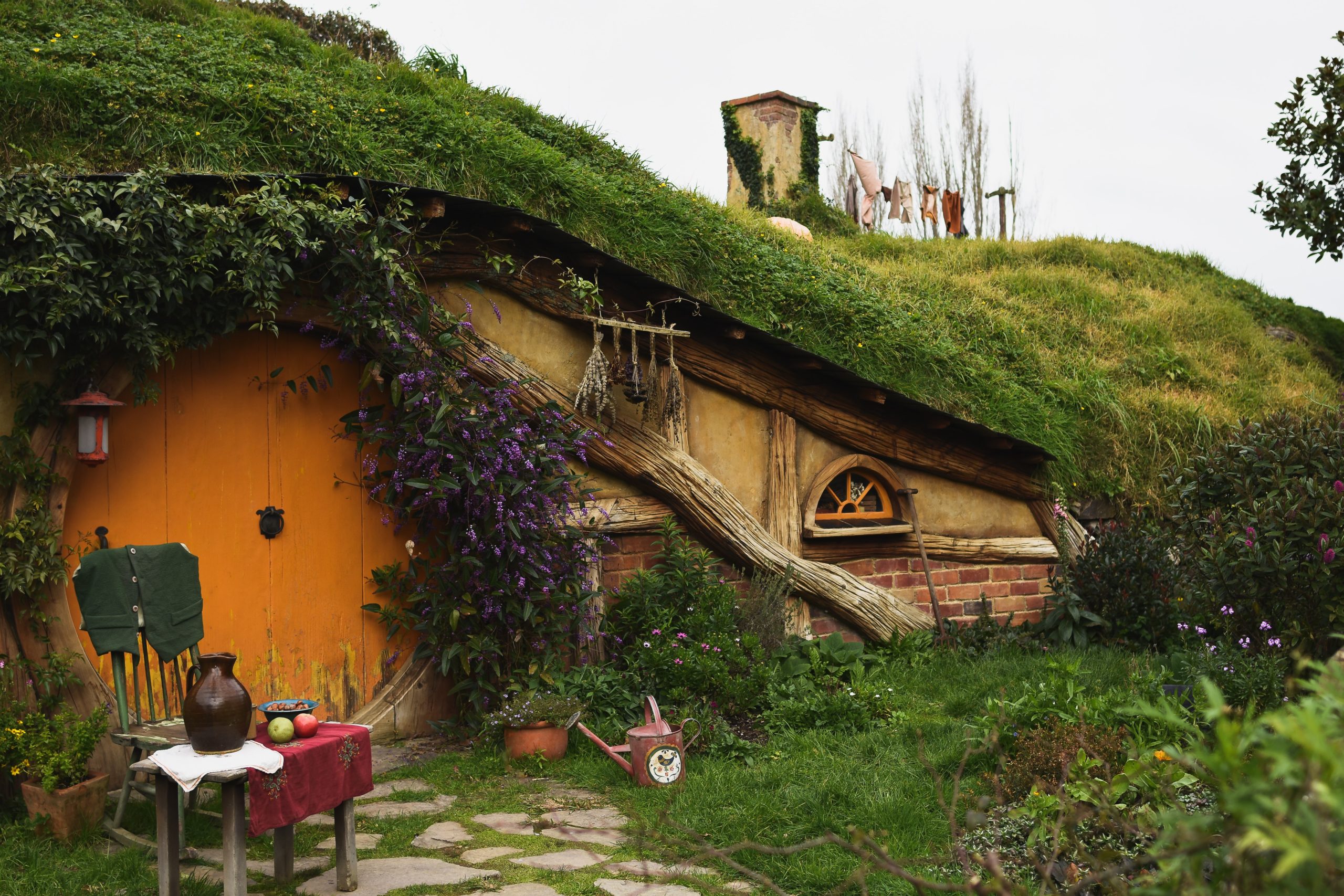 The set of the Shire from Lord of the Rings