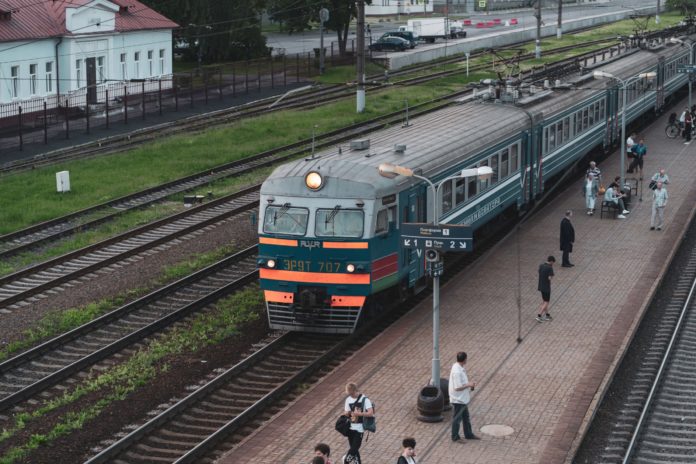 Train station in Belarus.
