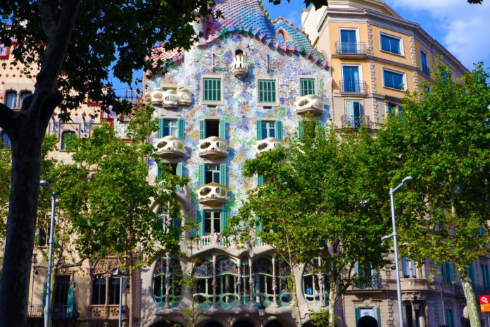 Casa Batlló in Barcelona, Spain.