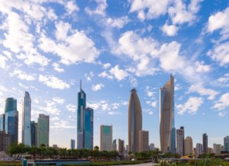 Kuwait City's skyline
