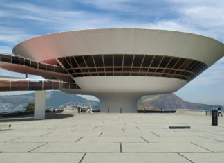 Niterói Contemporary Art Museum, Rio de Janeiro, Brazil.