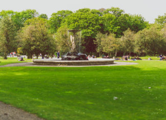 Iveagh Gardens in Dublin, Ireland.