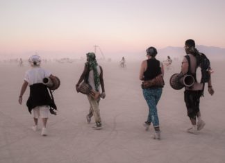 Festival goers at Burning Man