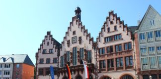 Old Town square of Frankfurt, Germany
