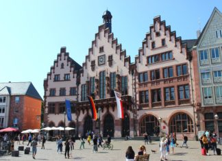Old Town square of Frankfurt, Germany