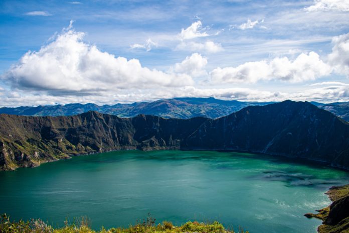Quilotoa Lake in Ecuador