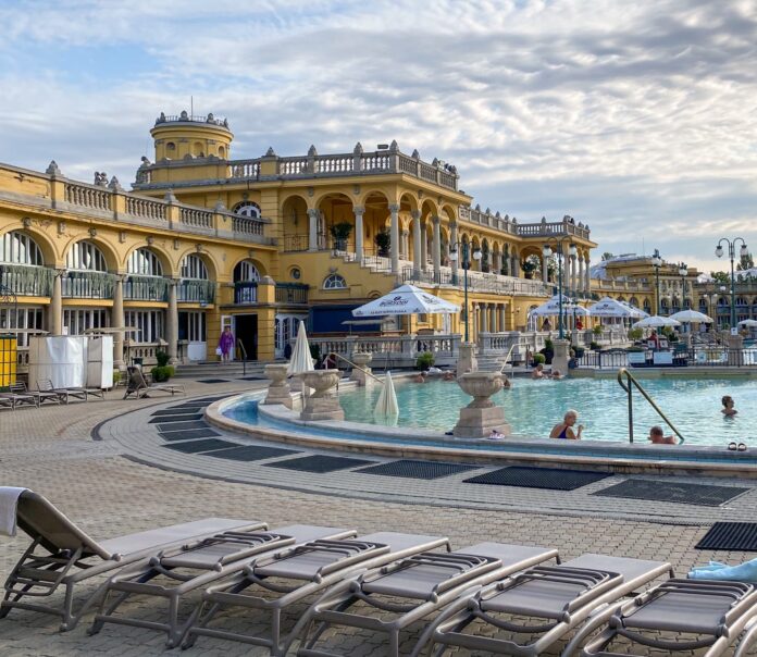 The Szechenyi Baths in Budapest, Hungary