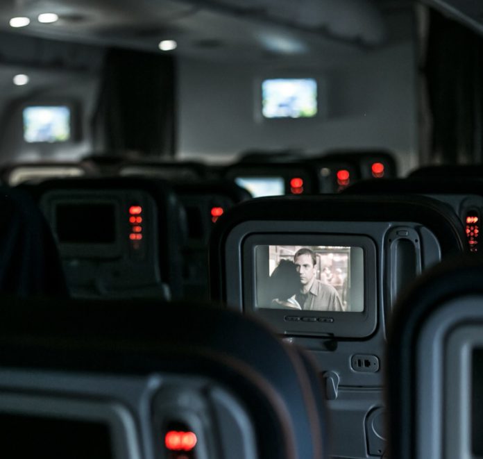 Movie on a plane