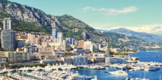 Aerial view of Monaco