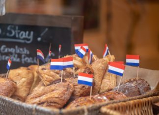 Dutch flag in food