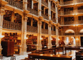 George Peabody Library in Baltimore, Maryland
