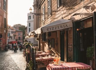 Pizzeria in Rome, Italy