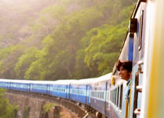 Train in Goa, India