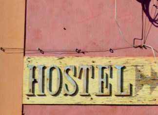 Hostel sign