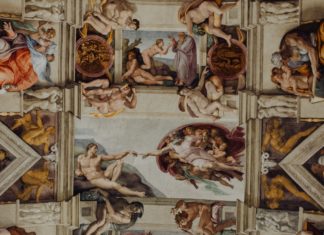 Sistine Chapel Ceiling in Rome, Italy