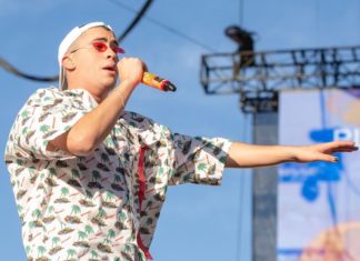 Bad Bunny at iHeartRadio Music Festival in 2018
