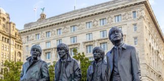 Beatles Statues in Liverpool, UK