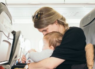 Baby on plane