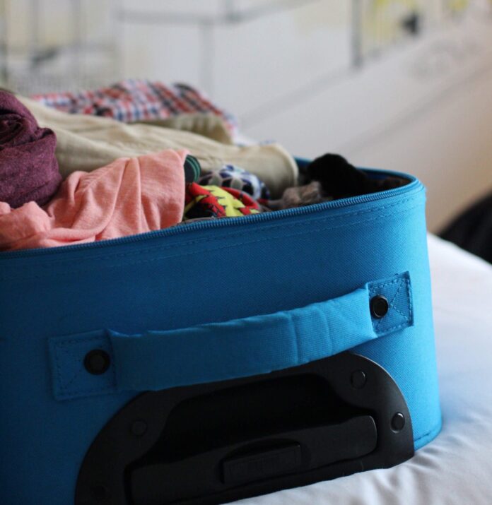 Blue suitcase
