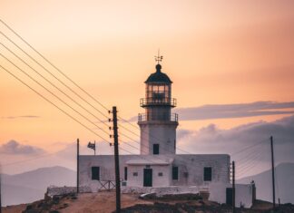 Armenistis Lighthouse, Faros Armenistis, Greece