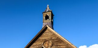 Bodie Ghost Town church, California, United States