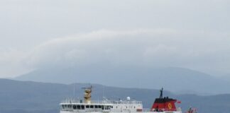 Ferry in Scotland