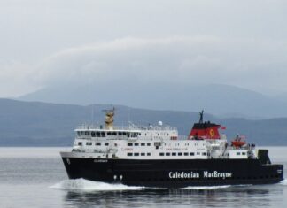 Ferry in Scotland