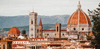 Cathedral of Florence from Piazzale Michelangelo, Firenze, Italy