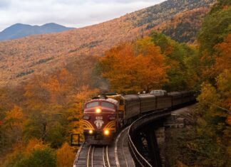 Train in New Hampshire, U.S.