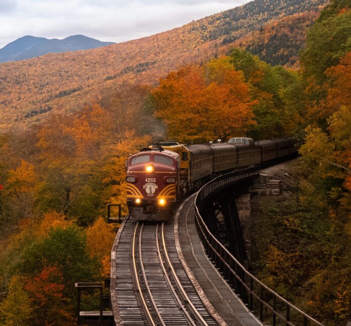 Train in New Hampshire, U.S.