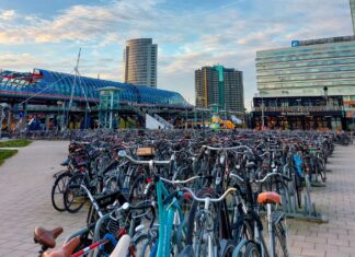 Bike parking in Amsterdam