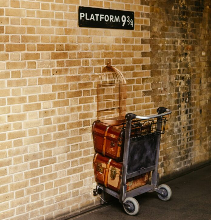 Platform 9 3/4 in London, England