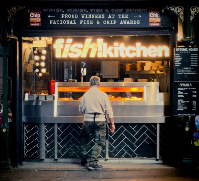 Fish & Chips, London Borough of Southwark, UK