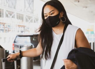 Woman in airport