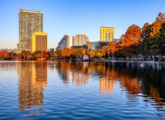 Lake Eola, Orlando, FL, USA