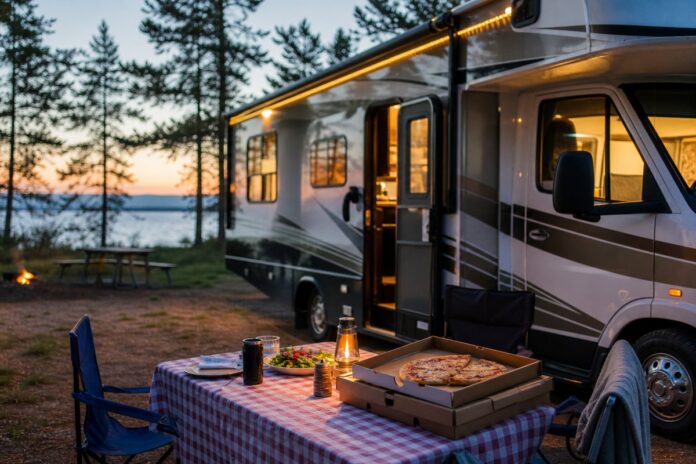 How a budget-minded RV traveler uses Domino’s Rewards for campground meals