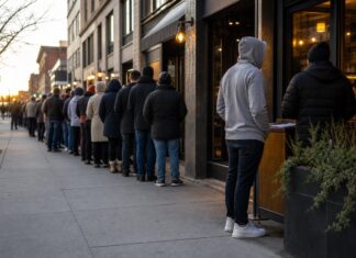 How restaurant line-sitting became a food-world side hustle