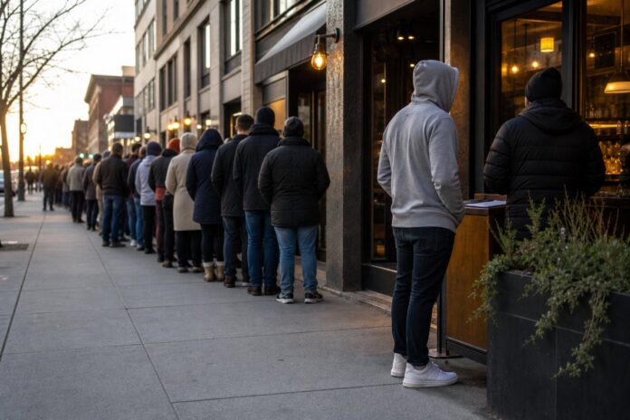 How restaurant line-sitting became a food-world side hustle